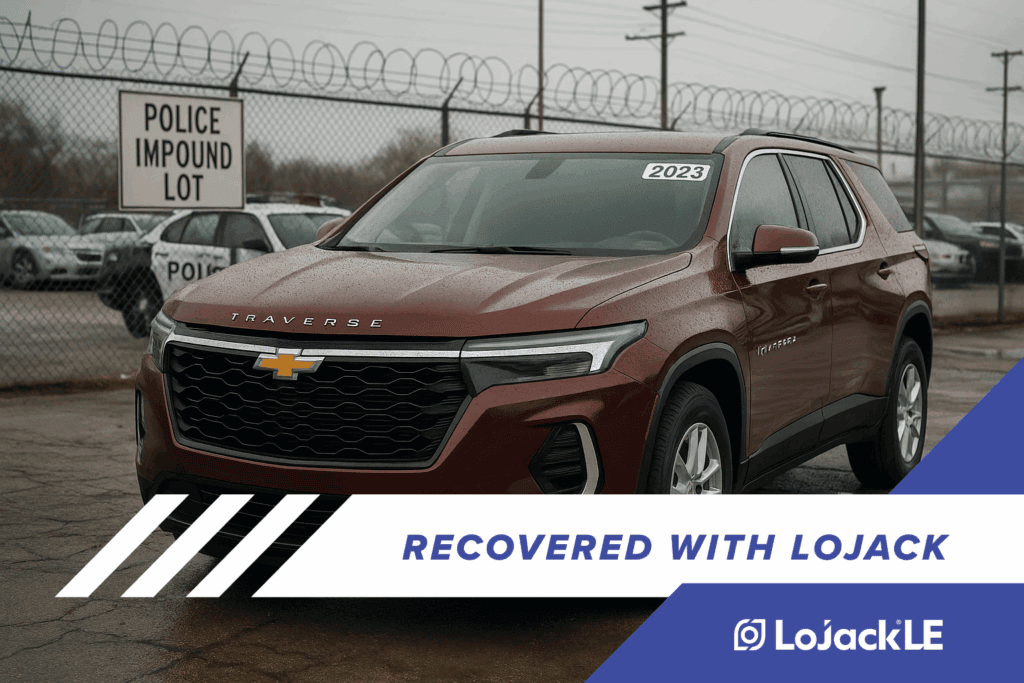LoJack GPS Leads to Stolen 2023 Chevrolet Traverse   Recovery at San Francisco International Airport