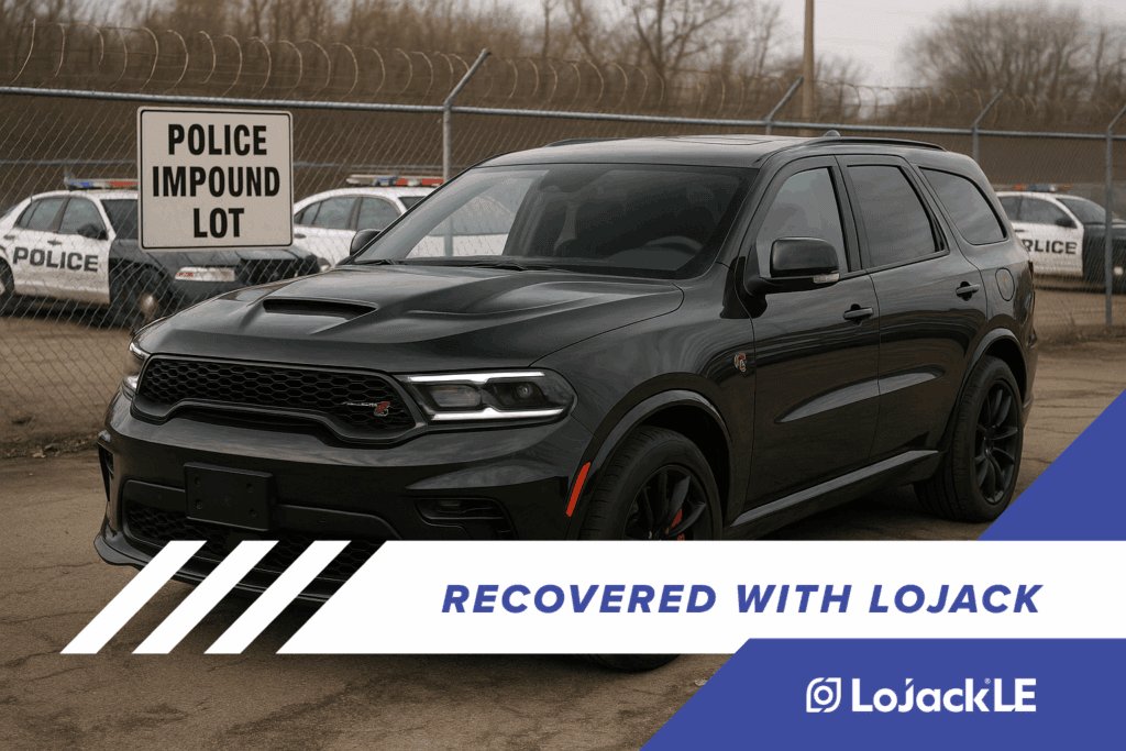 Stolen Dodge Durango Hellcat Recovered with LoJack GPS–Arrest made, Chop Shop Uncovered
