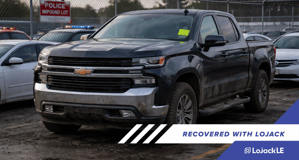 LoJack assists Harris County Sheriff’s Office with the recovery of a Chevrolet Silverado
