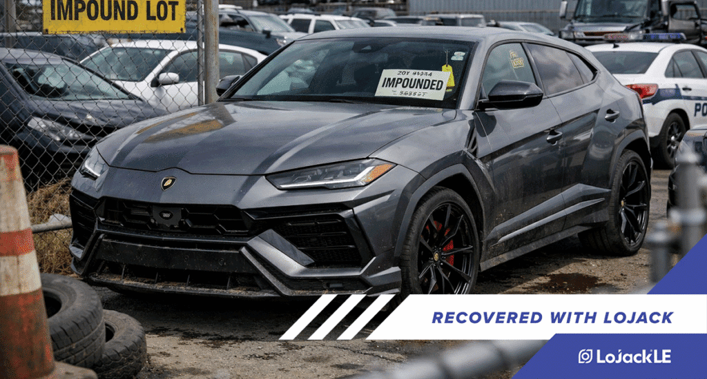 LoJack GPS Tracking System assists the New York City Police Department with the Recovery of a Stolen 2024 Lamborghini Urus Stolen from a Car Dealership in Massachusetts