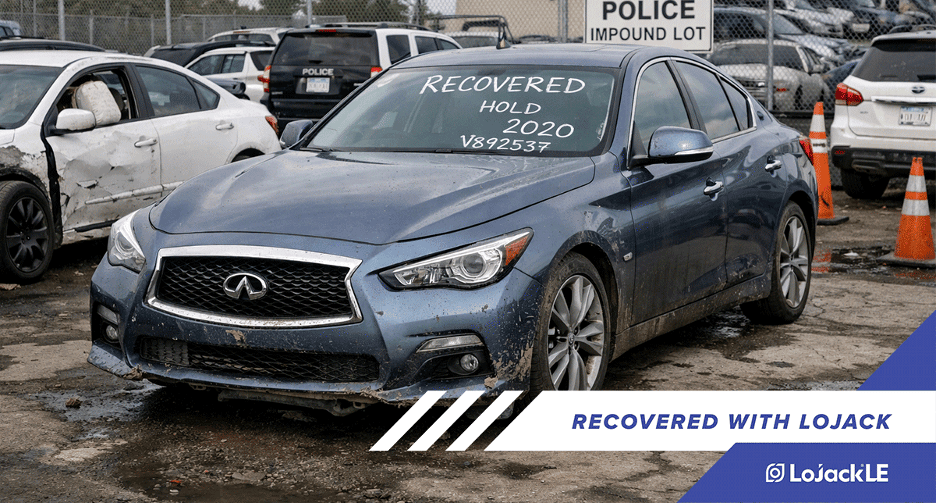 LoJack assists DeKalb County Police Department with the recovery of an Infiniti Q50