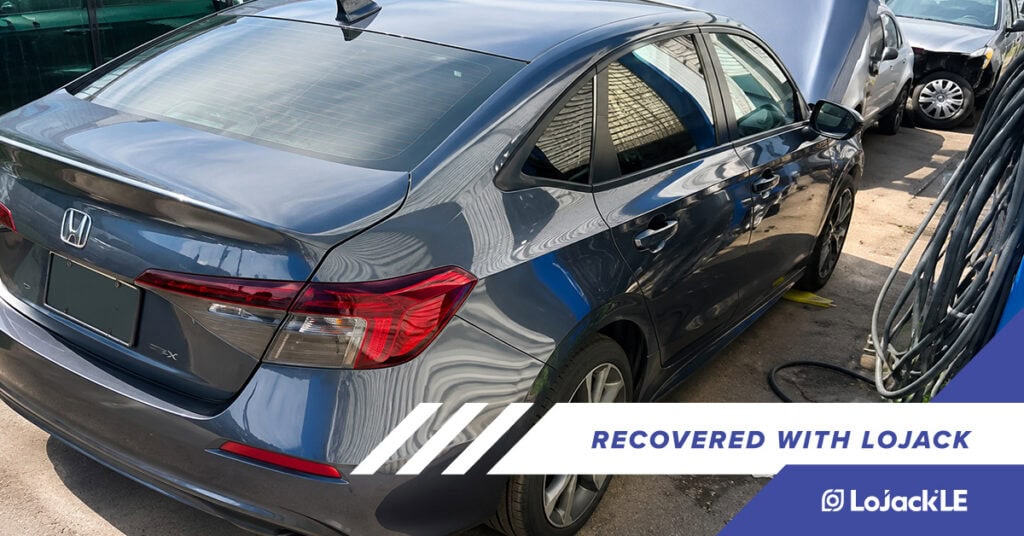 LoJack assists Broward County Sheriff’s Office with the recovery of a Honda Civic
